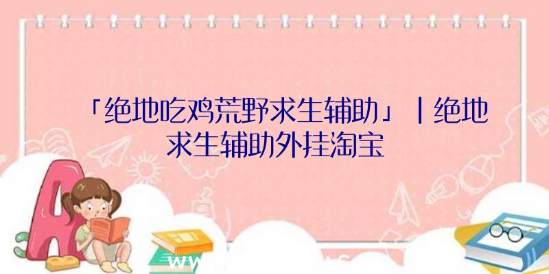 「绝地吃鸡荒野求生辅助」|绝地求生辅助外挂淘宝